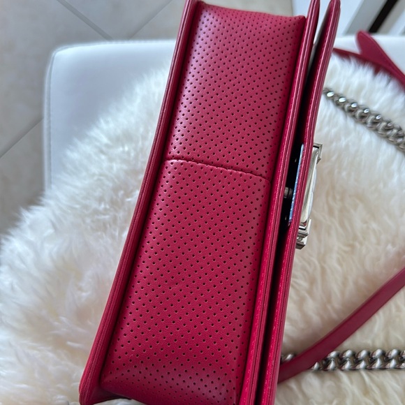 ❌SOLD❌ CHANEL *Limited Edition* Perforated Medium Boy Bag with Silver Hardware - Picture 13 of 17